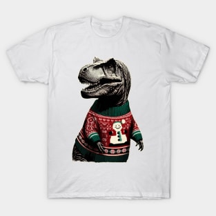 Christmas Tyrannosaurus T-Shirt